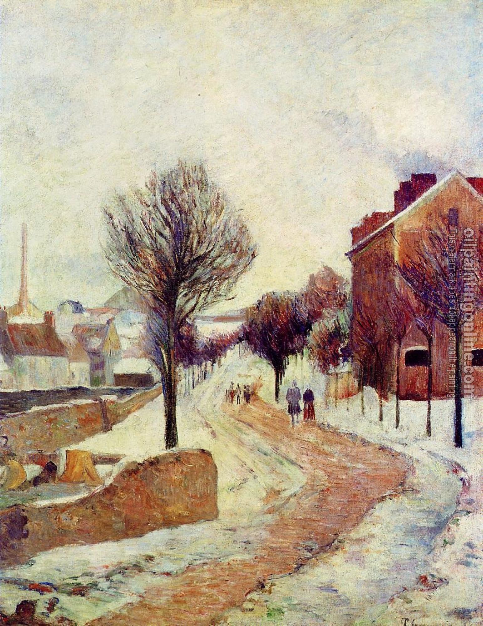 Gauguin, Paul - Suburb under Snow